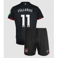 Maglie da calcio West Ham United Niclas Fullkrug #11 Seconda Maglia Bambino 2024-25 Manica Corta (+ Pantaloni corti)